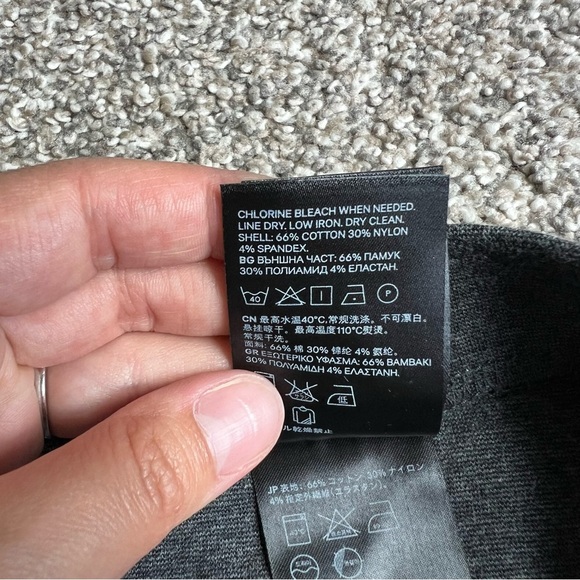 H&M Charcoal Gray Criss-cross Mini Skirt, size XS - Picture 4 of 5
